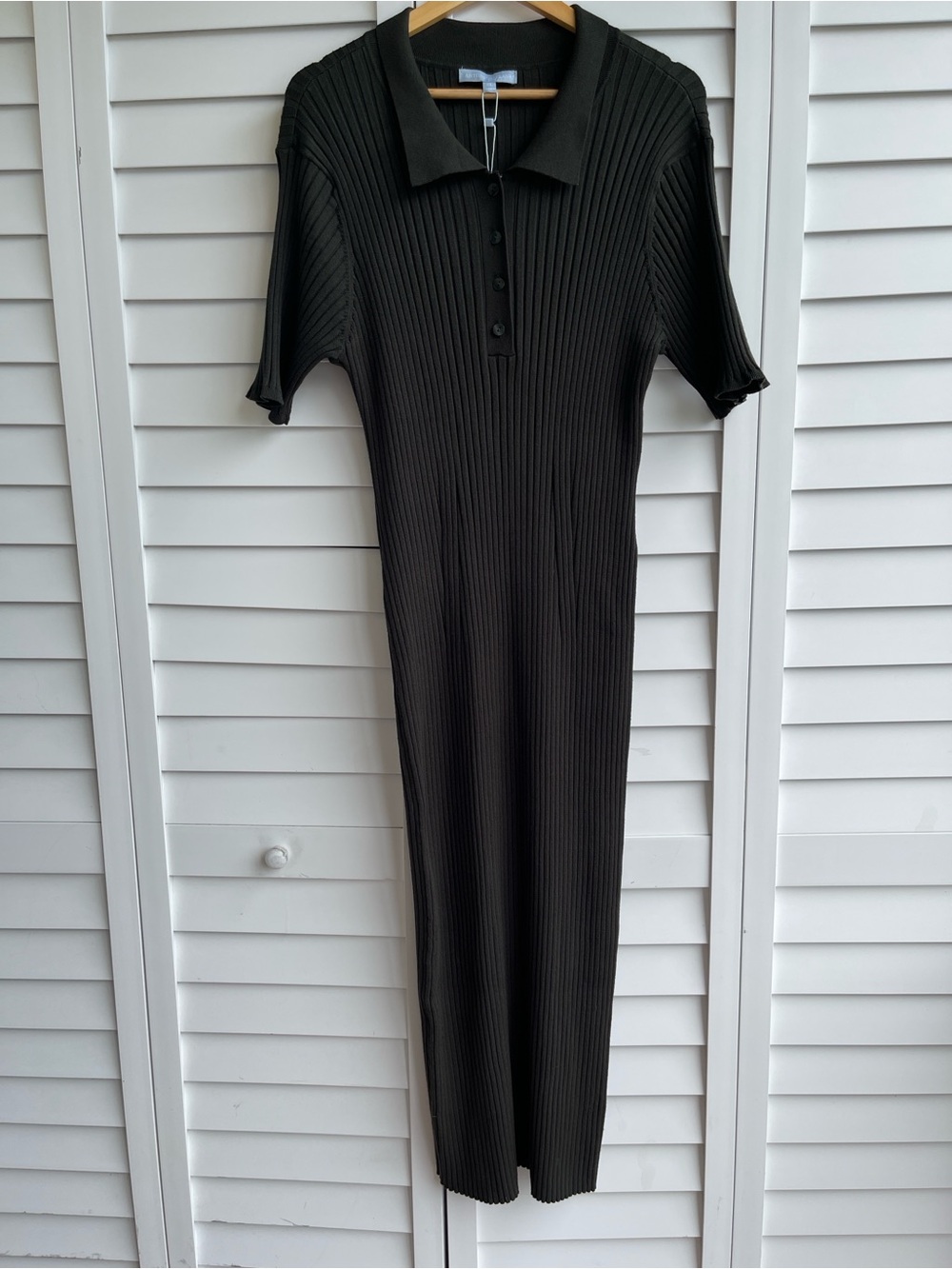 Antonio Melani Charlee Ribbed Knit Midi Dress | NWT | Size XL | Hunter Green - Picture 4 of 14